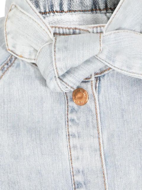 ZIMMERMANN tie-neck buttoned top - Blue