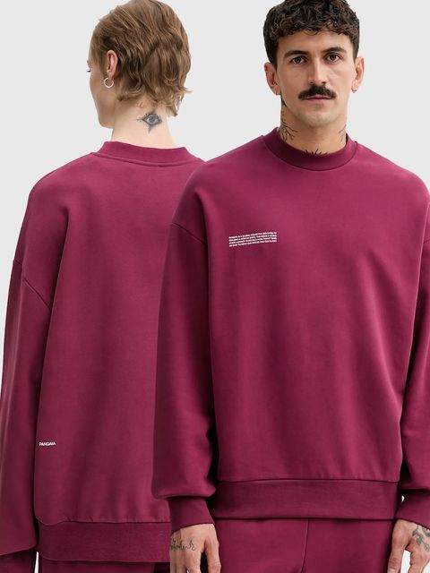 Pangaia bluza bawełniana kolor bordowy z nadrukiem 10000183 - zdjęcie produktu nr 1