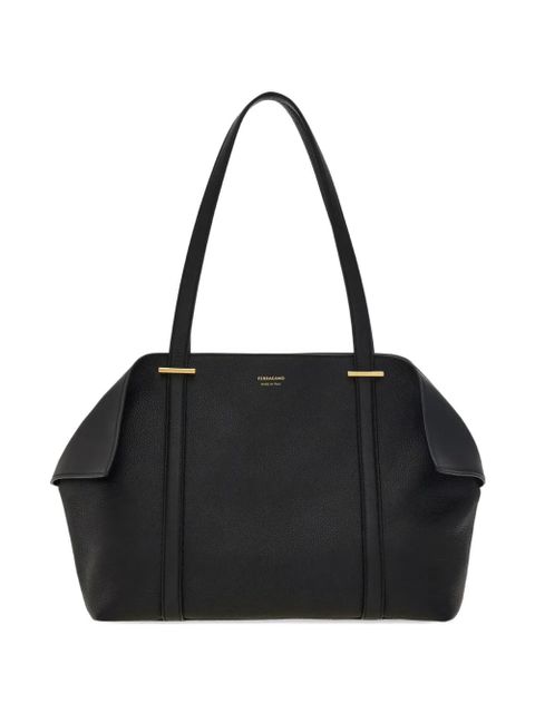 Ferragamo medium folded-sides tote bag - Black - zdjęcie produktu nr 1