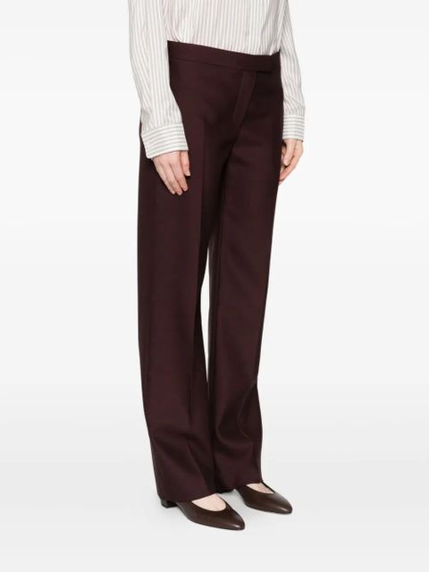 KHAITE Callen pleated-front trousers - Purple - zdjęcie produktu nr 2