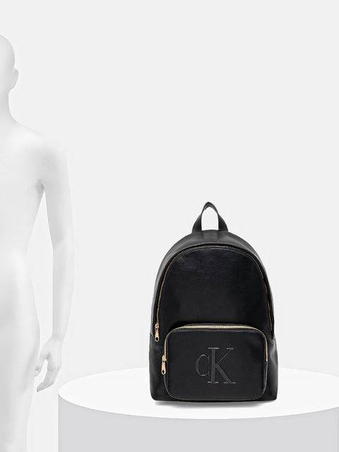 Calvin Klein plecak damski kolor czarny duży gładki LV04F3233G