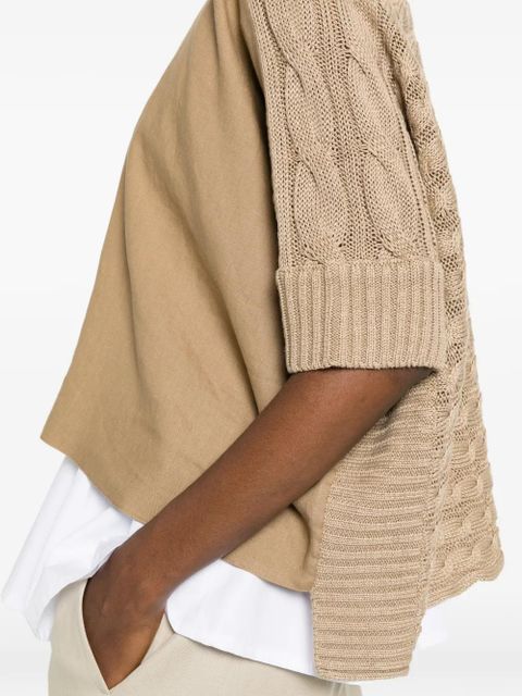 Max Mara Miresia knitted zip cardigan - Neutrals