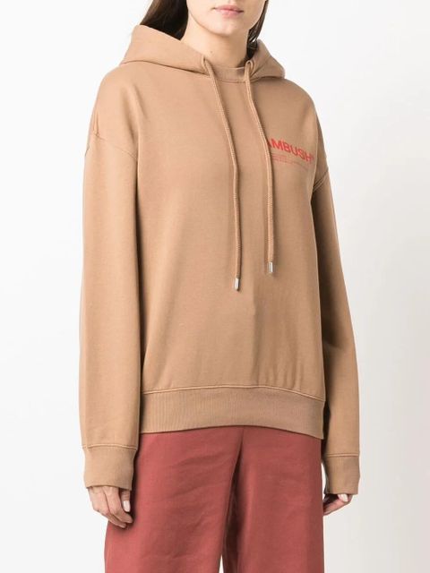 AMBUSH chest logo-print hoodie - Neutrals