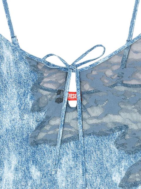 Diesel x Savage x Fenty camo-lace camisole - Blue - zdjęcie produktu nr 2