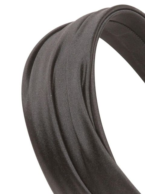 Jennifer Behr Natasha satin-finish headband - Black - zdjęcie produktu nr 2