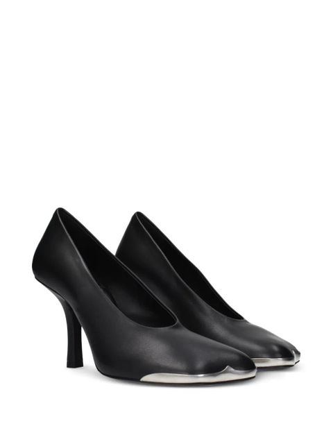 Burberry metal-toe leather pumps - Black - zdjęcie produktu nr 2