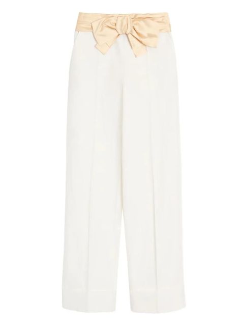 Valentino Garavani bow-detail trousers - Neutrals - zdjęcie produktu nr 1