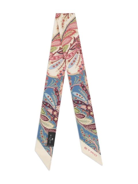ETRO paisley-print silk scarf - Pink - zdjęcie produktu nr 1