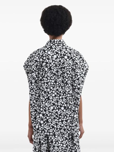Marni floral-print shirt - Black