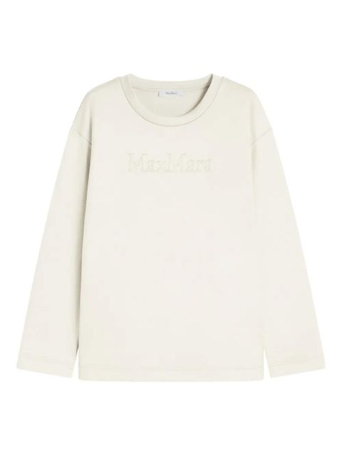 Max Mara embossed-logo sweatshirt - Neutrals - zdjęcie produktu nr 1