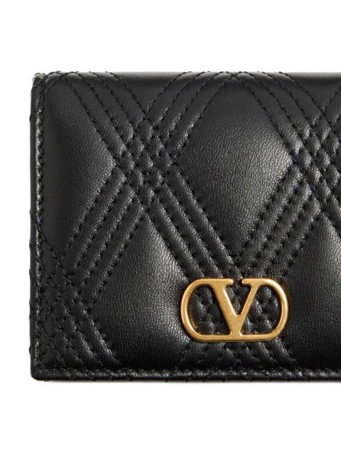 Valentino Garavani quilted leather cardholder - Black