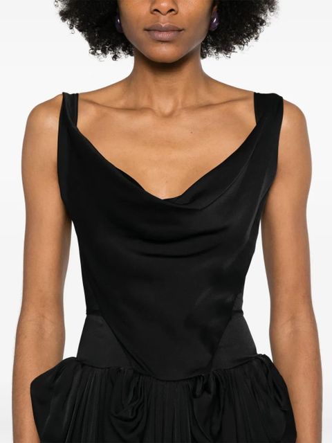 Vivienne Westwood gathered-detailed midi dress - Black