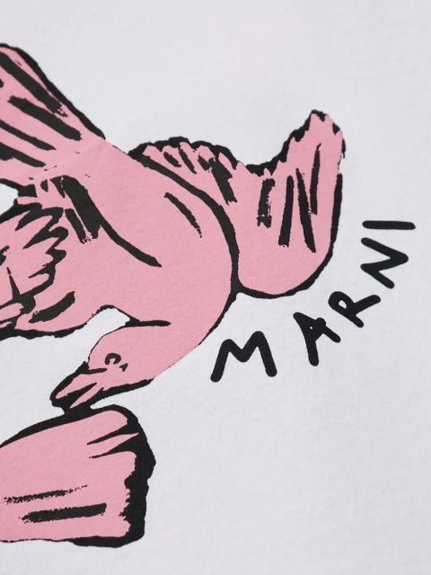 Marni printed T-shirt - White