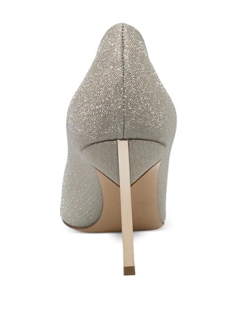 Casadei Blade glitter-effect heeled pumps - Silver