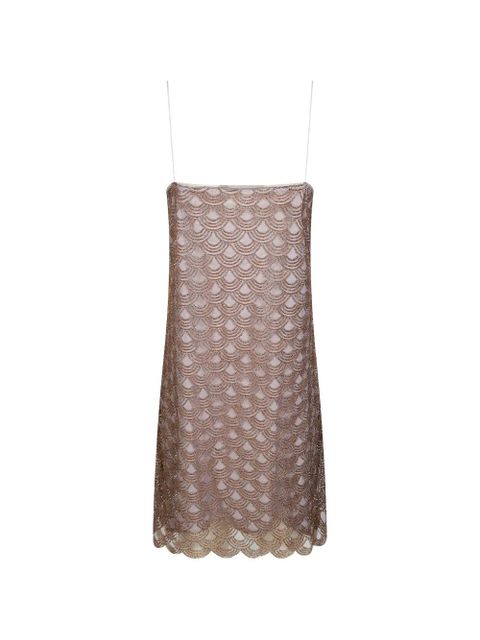 ROTATE BIRGER CHRISTENSEN scallop embellished mini dress - Neutrals - zdjęcie produktu nr 1