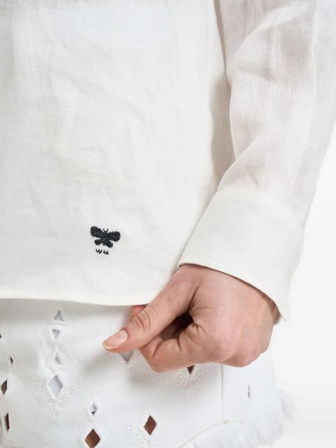 Weekend Max Mara embroidered-logo button-down shirt - White