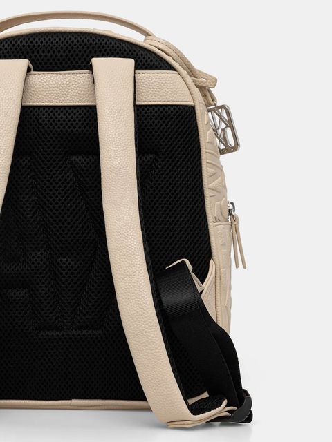 Armani Exchange plecak damski kolor beżowy mały gładki XW002234 AF15774 - zdjęcie produktu nr 2
