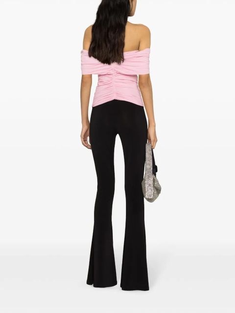 Magda Butrym rose-appliqué ruched top - Pink - zdjęcie produktu nr 2