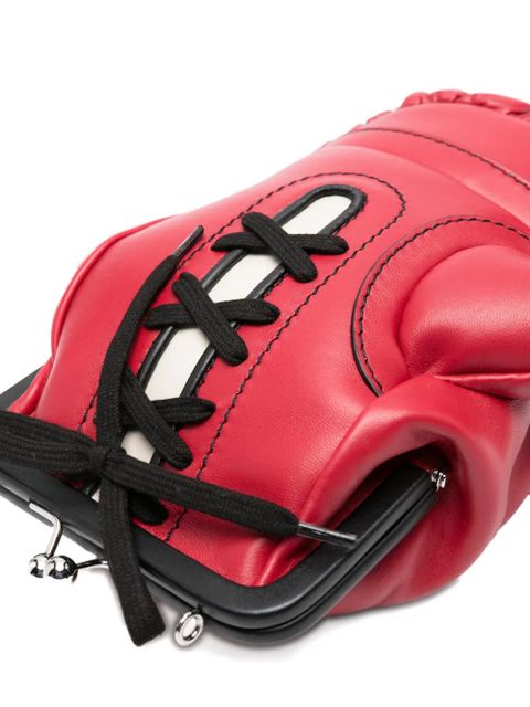 Moschino boxing glove chain shoulder bag - Red