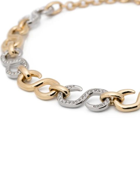 Swarovski Dextera crystal chain necklace - Gold
