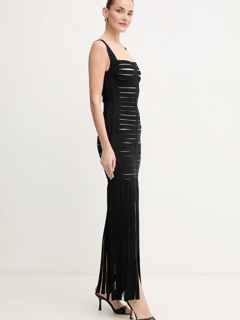Herve Leger sukienka Alessandra kolor czarny mini dopasowana FFR8513700 - zdjęcie produktu nr 2
