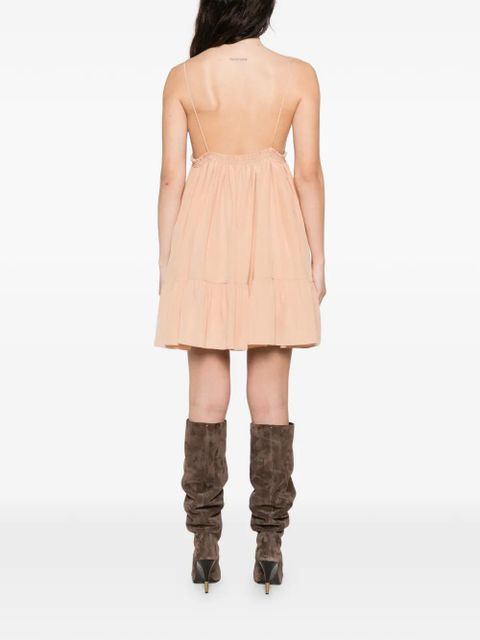 Chloé ruffled tiered dress - Neutrals