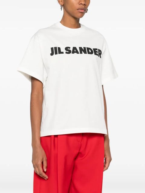 Jil Sander logo crew-neck T-shirt - White