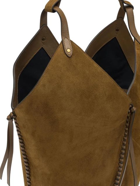 ISABEL MARANT braided-detail shoulder bag - Brown