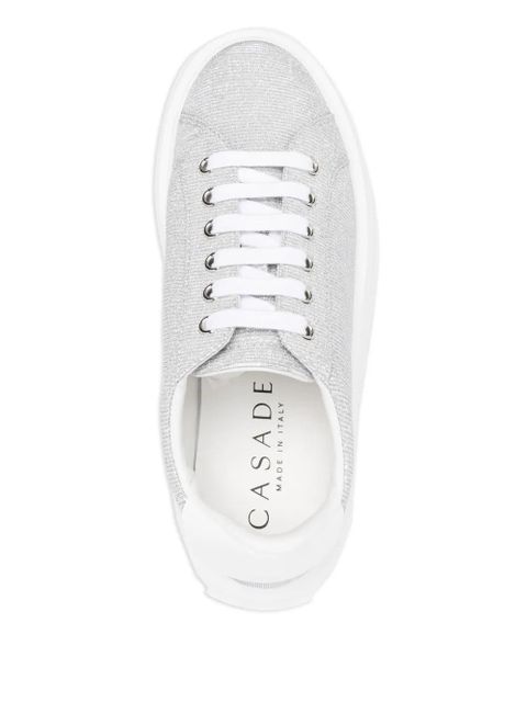 Casadei Nexus Cas25 platform lace-up sneakers - Silver