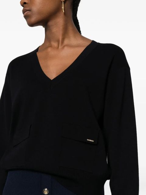 SANDRO V-neck sweatshirt - Blue