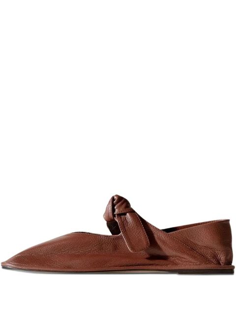 Hereu Llasada knot-detail ballet flats - Brown - zdjęcie produktu nr 1