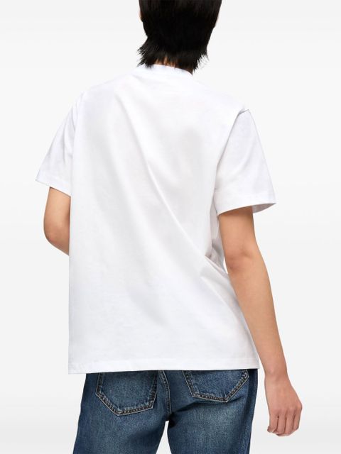 GANNI printed T-shirt - White
