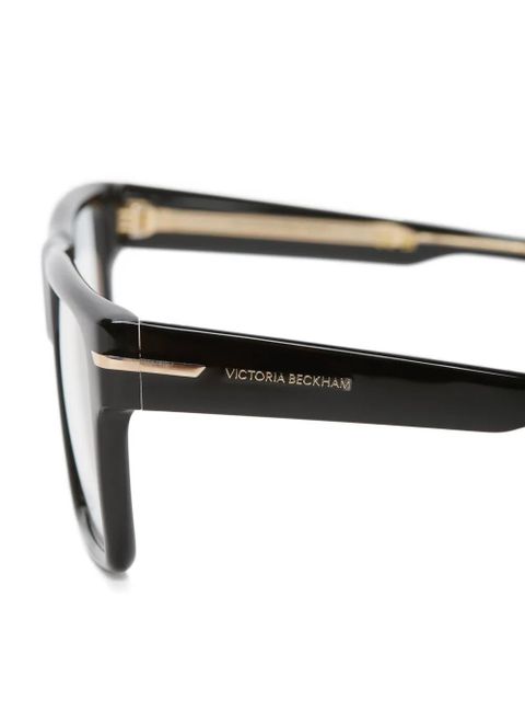 Victoria Beckham flat-top square-frame glasses - Black