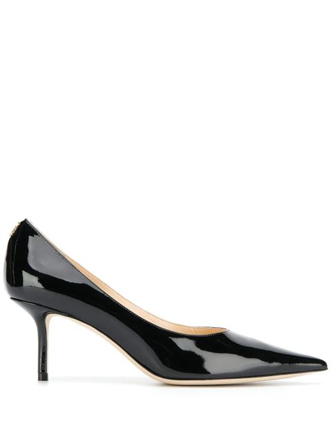 Jimmy Choo logo plaque pumps - Black - zdjęcie produktu nr 1