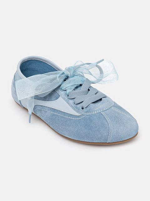 Answear.LAB sneakersy zamszowe POWDER BLUE - zdjęcie produktu nr 2