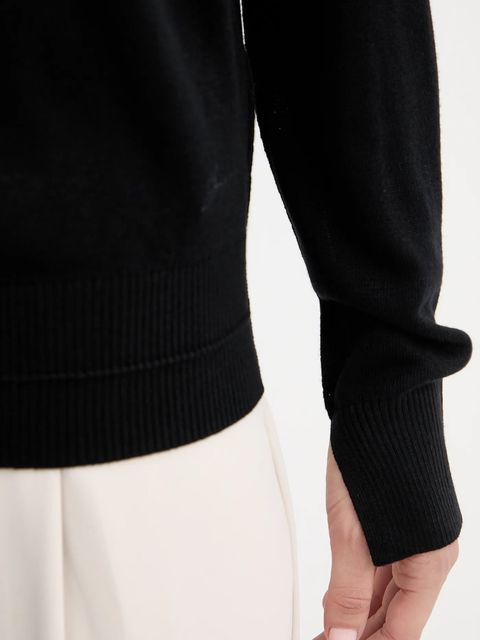 BOSS Orange sweter damski kolor czarny lekki 50543956