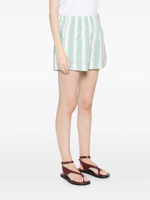 MC2 Saint Barth striped-pattern shorts - Green