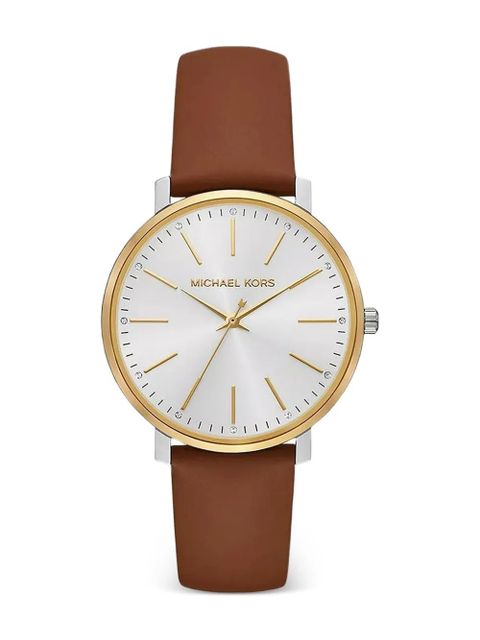 Michael Kors Pyper gold-tone 38mm watch set - Silver