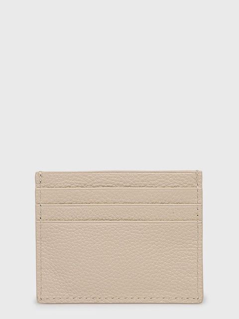 Patrizia Pepe etui na karty skórzane kolor beżowy CQ7001 L001