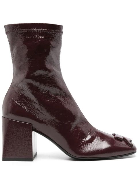 Courrèges 70mm leather boots - Red - zdjęcie produktu nr 1