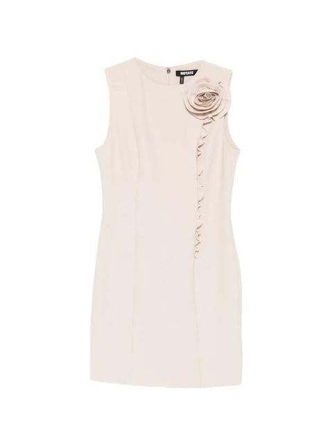 ROTATE BIRGER CHRISTENSEN floral-detail ruffled mini dress - Neutrals - zdjęcie produktu nr 1