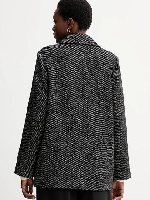 Marc O'Polo płaszcz z dodatkiem wełny kolor szary 5000007278