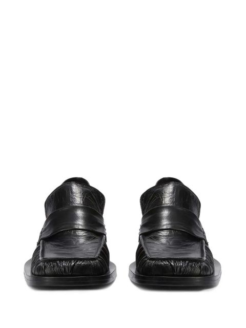 Jil Sander leather loafers - Black