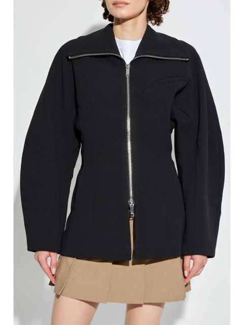 GANNI The Bonded Crepe jacket - Black - zdjęcie produktu nr 2