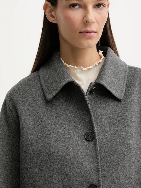 Marc O'Polo kurtka z dodatkiem wełny kolor szary przejściowa 600024370009