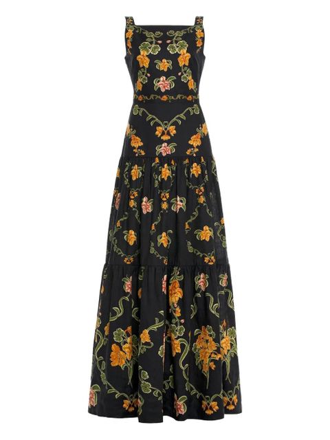 Agua By Agua Bendita Abeja Cordillera floral dress - Black - zdjęcie produktu nr 1
