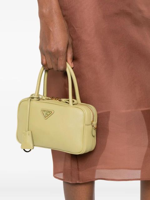 Prada triangle-logo satchel bag - Green - zdjęcie produktu nr 2