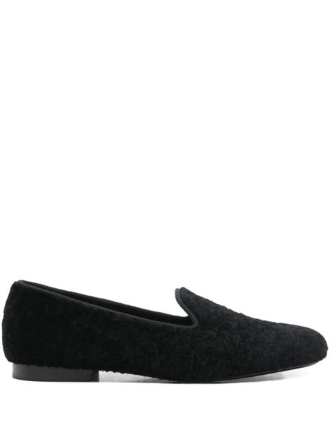 TOTEME shearling loafers - Black - zdjęcie produktu nr 1