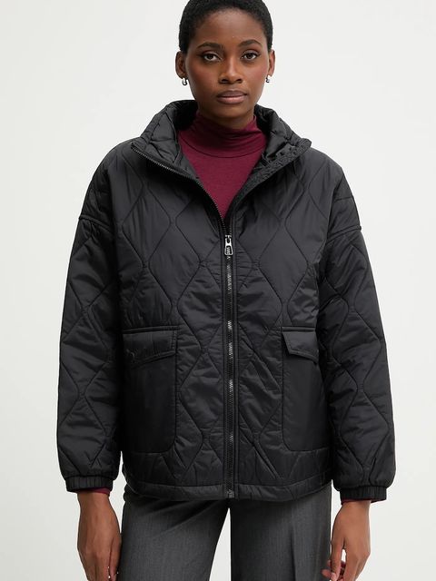 United Colors of Benetton kurtka kolor czarny przejściowa oversize 2YRYDN080 - zdjęcie produktu nr 1