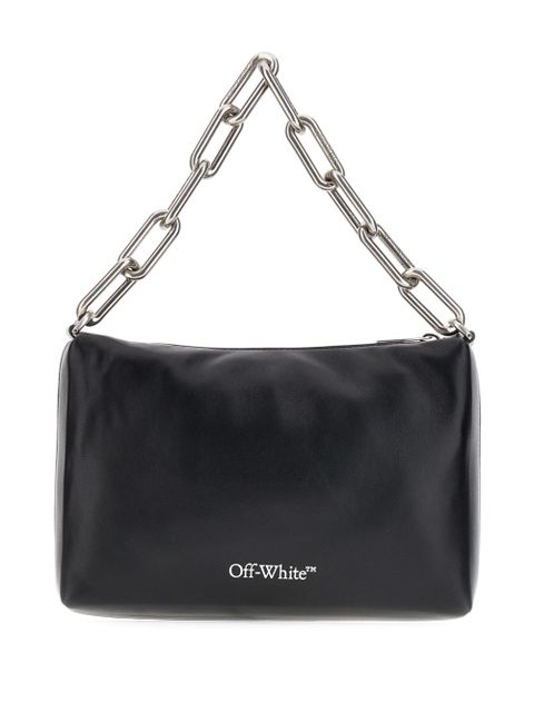 Off-White logo-print leather tote bag - Black - zdjęcie produktu nr 2